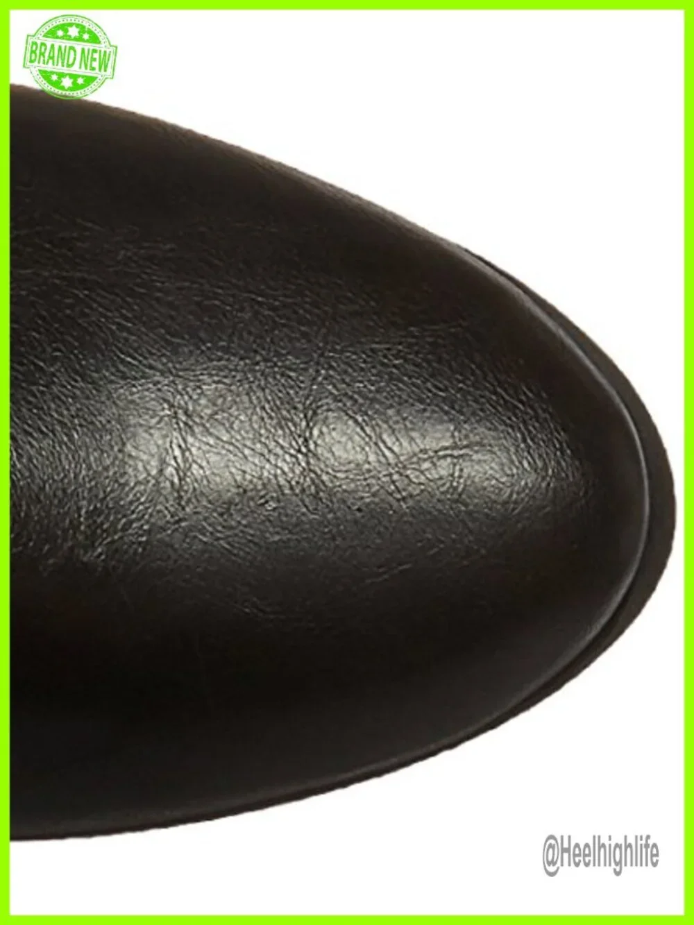 Women's Knee High Riding Boot with Wide Calf, Faux Leather, Zip Closure